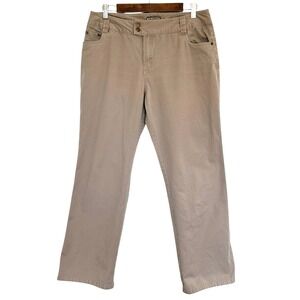Khakis International Design Pant's Women's Size 12 Beige Casual Trousers Pockets